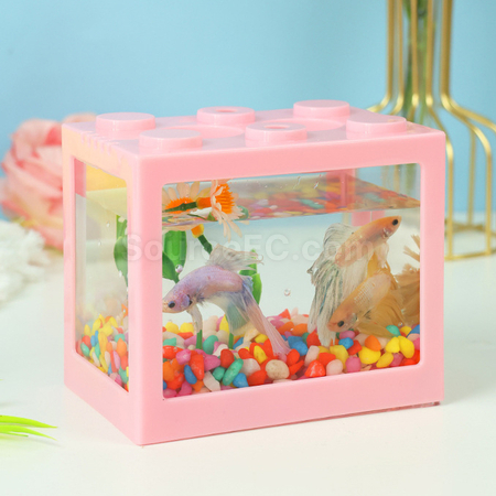 鬥魚積木魚缸