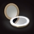 LED雙面鏡子行動電源-圓形