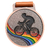 點漆彩自行車獎牌