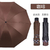 彩邊黑膠摺疊雨傘