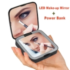 LED雙面鏡子行動電源-方形