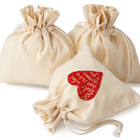 客製棉布束口小物袋 (logo 網版印刷)