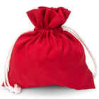 紅色束口禮物袋 (福袋-LOGO網版印刷)